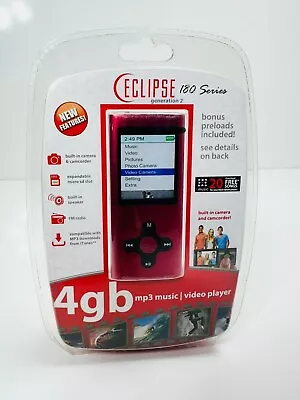 Eclipse 4gb MP3 Music/Video Player FM Radio Camera & Camcorder Rechargeable -NEW • $29.99