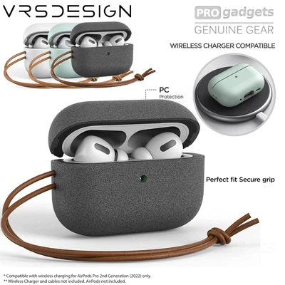 $39.99 • Buy For Apple AirPods Pro 2 Case VRS DESIGN Modern Protective Rugged PC Strap Cover