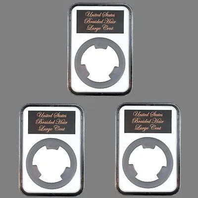 Ursae Minoris Cert-Style Coin Holder For Braided Large Cent Hard Times Token 3Pk • $14.90