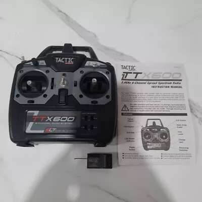 Tactic 6 Channel TTX600 Transmitter With TR624 Reciever • $49.88