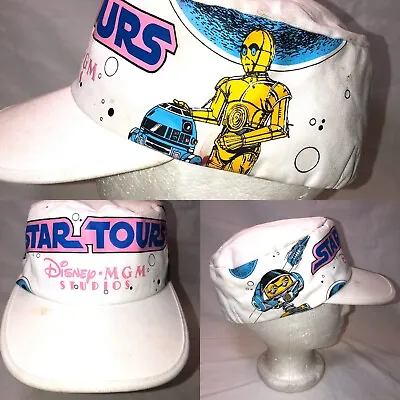 Star Tours Vintage Hat 80's MGM Studios Disneyland Disney Baseball Cap C3PO R2D2 • $149.99