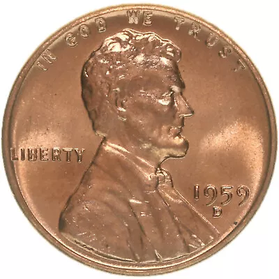 1959 D   Lincoln Memorial Cent - BU • $1.25