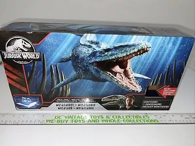 2018 Jurassic World Fallen Kingdom Real Feel Mosasaurus NIB Action Figure Mattel • $74.99