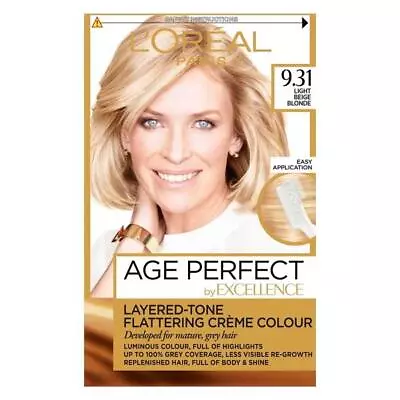 L'Oreal Age Perfect Permanent Creme Colour 9.31 Light Beige Blonde • £12.25