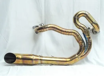 $445 • Buy Custom Exhaust Amber Colored 2 Into 1 Fits For Harley Davidson V-ROD Muscle