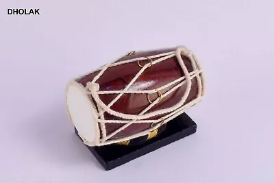 Home Decorative Unique Showpieces Wooden Musical Instrument Miniature Dholak • $67.78