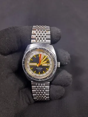 Rare Le Royal Yachting Watch Diver Vintage • $249