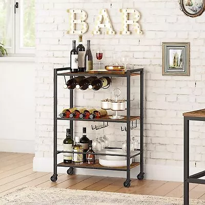 HOOBRO 3-Tier Rolling Cart Storage Cart Kitchen Cart 23.6'' X 12.8'' X 33.9'' • $66.49