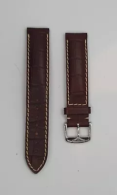 GENUINE LONGINES 16mm Brown LEATHER WATCH STRAP. With Genuine Buckle L682106279 • £55
