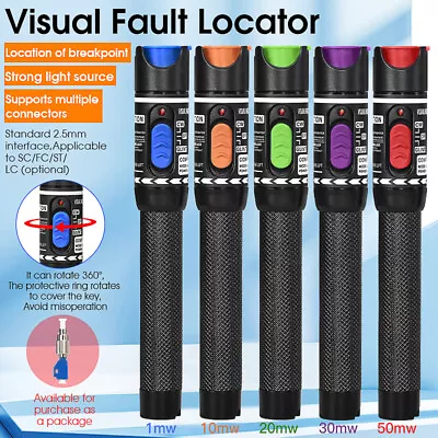 COMPTYCO 1-50KM Visual Fault Locator Fiber Optic Laser Cable Tester Test VFL • $14.36