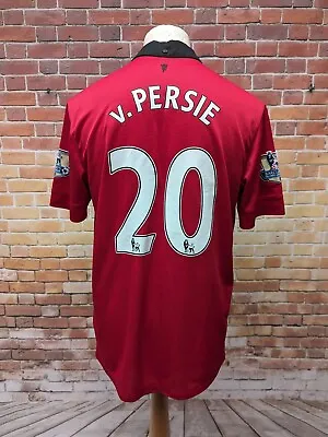 Manchester United 2013/14 Home Nike Mens Large Football Shirt Van Persie #20 • £55