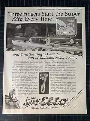 Vintage 1927 Elto Outboard Boat Motors Print Ad • $23.40