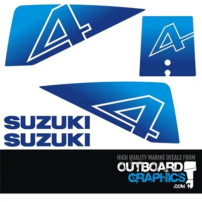 Suzuki DT4 4hp 2 Stroke Outboard Engine Decals/sticker Kit • $33.95