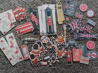 London British Themed Die Cut Shapes - Toppers Scrapbooking Crafts • £1.35