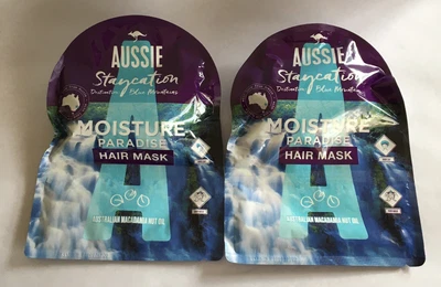£6.99 • Buy AUSSIE Staycation MOISTURE PARADISE Hair Mask Conditioner 20ml + Cap X2