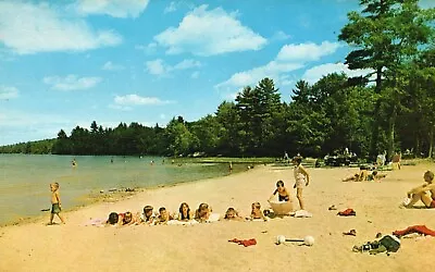 Postcard ME South Waterford Keoka Beach Camping Area 1966 Vintage PC H6835 • £1.93