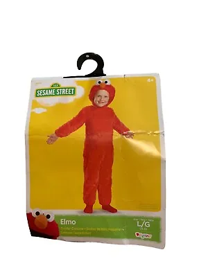 Elmo Costume Toddler Large (4-6) USED - Soft Fuzzy  Halloween Disguise Dress Up • $15
