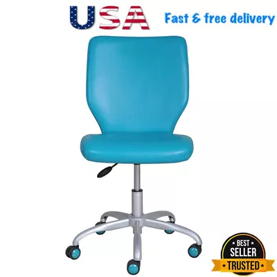 Mid-Back Office Chair W/Matching Color Casters Faux Leather Computer Task Chair  • $67.50