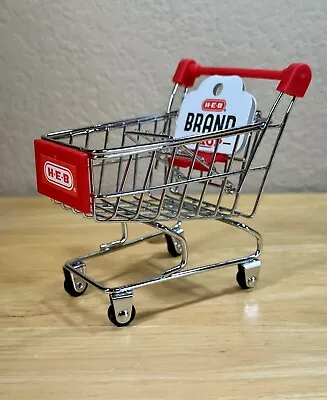 Dollhouse Miniature Shopping Grocery Cart Ornament Chrome Metal Silver HEB 4.25  • $6.99