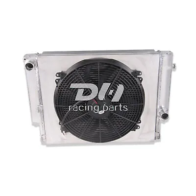 Aluminum Radiator+Shroud+16 Fan For 1992-1999 BMW E36 M3/ Z3/ 325TD/320 323 328 • $160