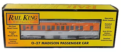Rail King 30-6230S MTH Denver Rio Grande Madison Passenger Car 0 Gauge NEW • $49.99
