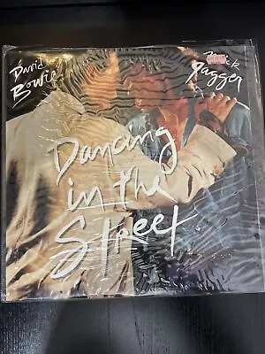 David Bowie Mick Jagger Dancing In The Street Vinyl Record 12” 45RPM ED-133 1985 • $40