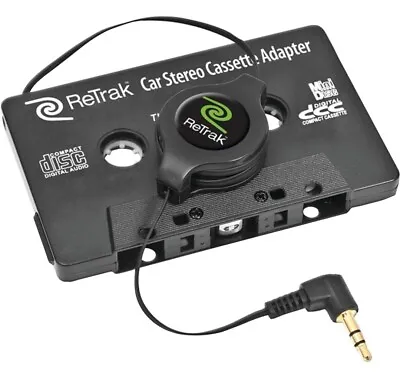 Cassette Tape Adapter 3.5mm AUX Audio Play Music IPod DVD CD Phone To Car Stereo • $7.49