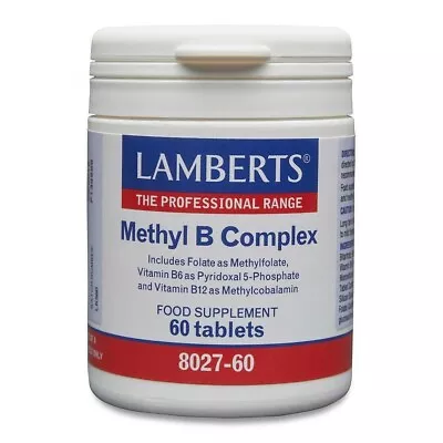 Lamberts Methyl B Complex (60)  BBE 12/2025 • £16.99