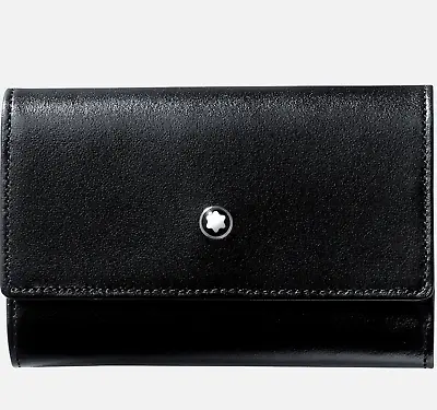 £196.46 • Buy MONTBLANC  MEISTERSTUCK Key Case 6 Keys - Black Calf Leather