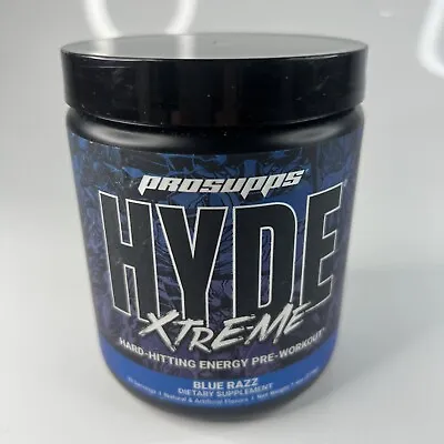 Hyde Xtreme Hard-Hitting Energy Pre Workout Blue Razz 7.4 Oz (210 G) • $21.99