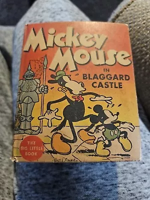 Mickey Mouse In Baggard Castle - 1934 Book - Big Little Book # 724 - WOW - • $20