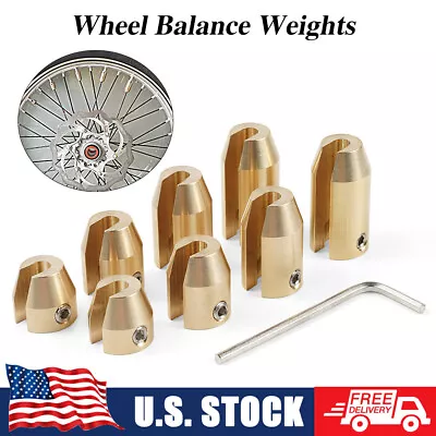 Universal Motorcycle Wheel Tire Balancing Spoke Weights Fits Harley KTM BMW GS • $17.47