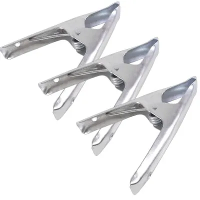 LARGE SPRING CLAMPS 3x 150mm 6  Secure Market Stall Tarpaulin Cover Metal Clips • £8.03