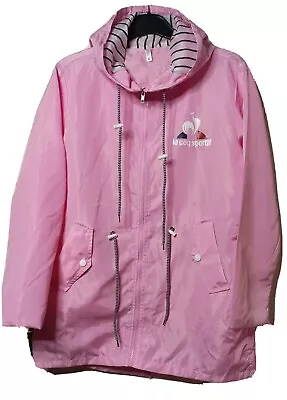 Vintage Le Coq Sportif Women's Windbreaker Jacket Pink Size L • £14.45