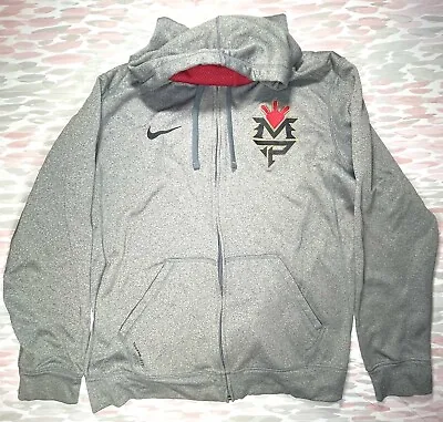 $99.99 • Buy Nike Therma Fit Manny Pacquiao Full Zip Mens Gray Hoodie Track Jacket XL