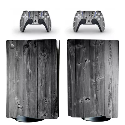 $22.95 • Buy Playstation 5 PS5 Disk Console Skin Wood +2 Controllers
