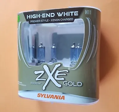 NEW - SYLVANIA H11 SilverStar ZXe GOLD High Performance Halogen Headlight Bulbs • $34.55