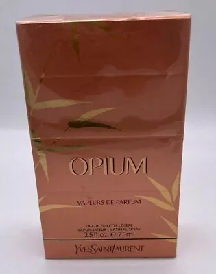 $77.99 • Buy Yves Saint Laurent Opium Vapeurs De Parfum Edt Legere 75ml 2.5oz 100%org Bnib