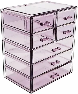 Sorbus Cosmetic Makeup And Jewelry Storage Case Display Holder With 7 Drawers • $28.99
