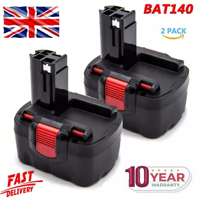 £25.89 • Buy 2X For Bosch BAT140 14.4 Volt 4.8Ah Battery BAT038 BAT040 PSR1440 2607335533 14V