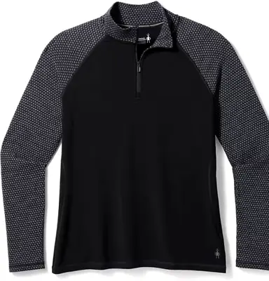 Smartwool Classic Thermal 100% Merino Wool Quarter-Zip Base Layer Top 3X Black • $49.99