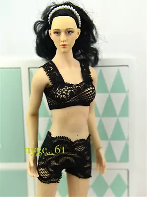 1/6 Black Lace Suspender Underwear Clothes Set Fit 12'' PH TBL Action Figure • $17.99