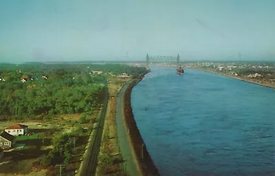 Railroad Bridge Over Cape Cod Canal Massachusetts Vintage Chrome Post Card • $10.15