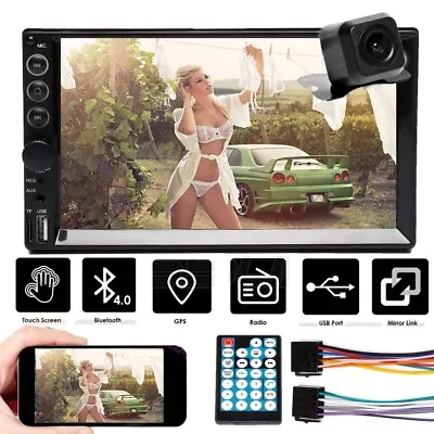 Car Stereo Player 7  2 Din Radio MP5 Mirror Link For GPS Navigation Android IOS • $59.51