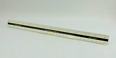 Triangular Scale Ruler Engineer Divided Eugene Dietzge 1667-BG Made Germany Vtg • $14.99