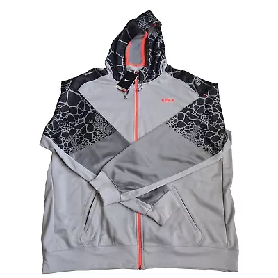 🚨 Nike Lebron Men's Jacket Hoodie 620664 012 Grey Athletic Basketball Size XL • $49.50