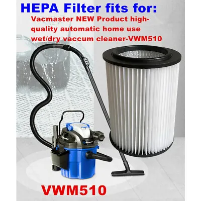 1 PACK Cartridge HEPA Filter Fits For Vacmaster Wet/dry Vaccum Cleaner-VWM510 • $23.99