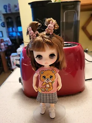 Custom Middie Blythe Fashion Doll W/ Monst/Body • $325