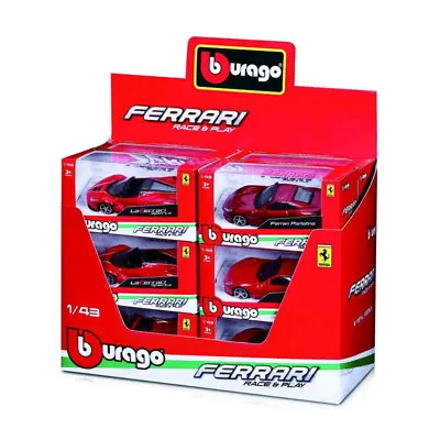 Bburago Ferrari Race & Play (Single Car) 1/43 Toy Car B18-36100 • £5.95