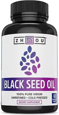 New Black Seed Oil Capsules - 100% Virgin Cold Pressed SOURCE Of Omega 3 6 9 .. • $54.97